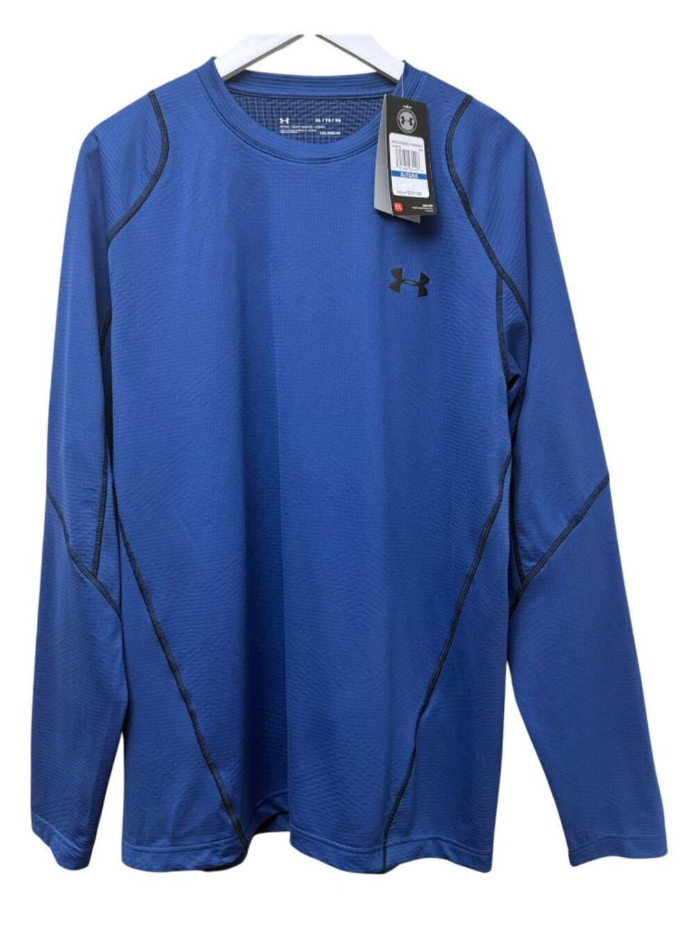 Under Armour Mens Pullover Blue XL ColdGear Infrared Perfomance LongSleeve Shirt